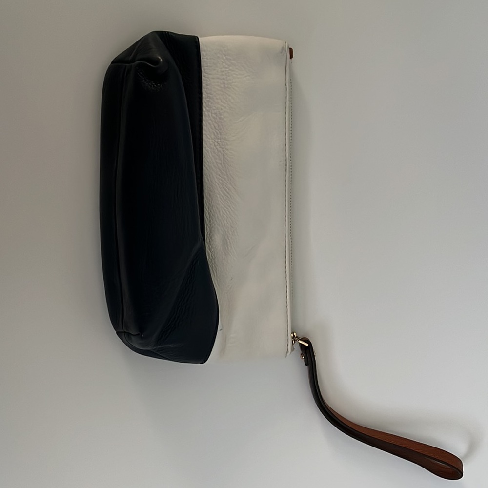 Michael Kors Blue and White clutch/wristlet.